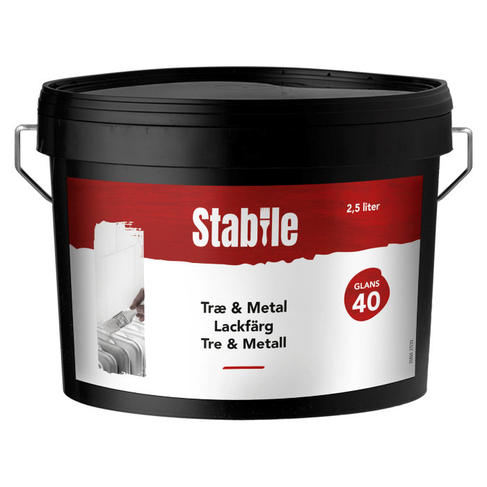 Lackfärg 40 Trä & Metall Vit 2,5 L Stabile